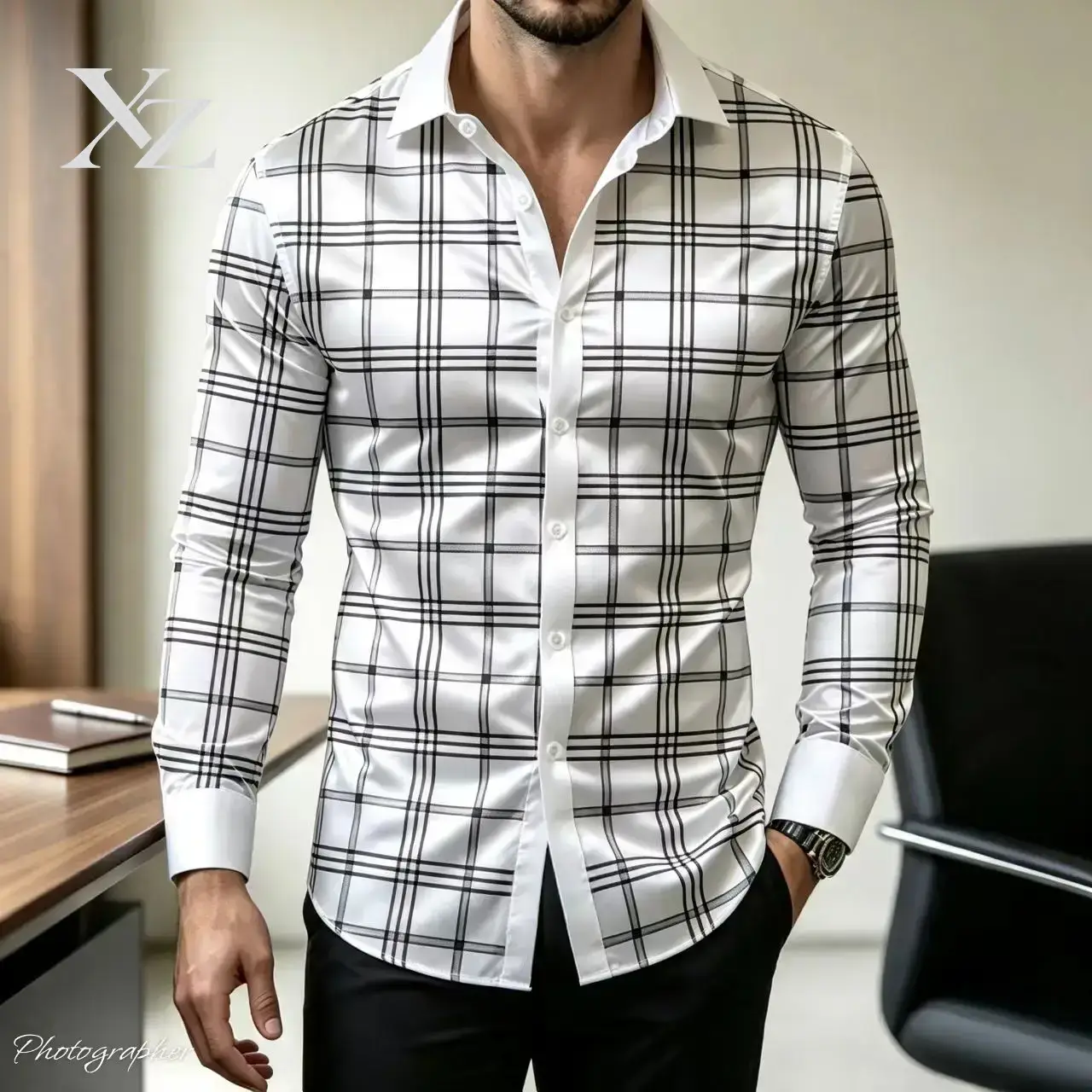 Mens Satin Silk Dress Shirt - Горячая распродажа: мужская приталенная рубашка с