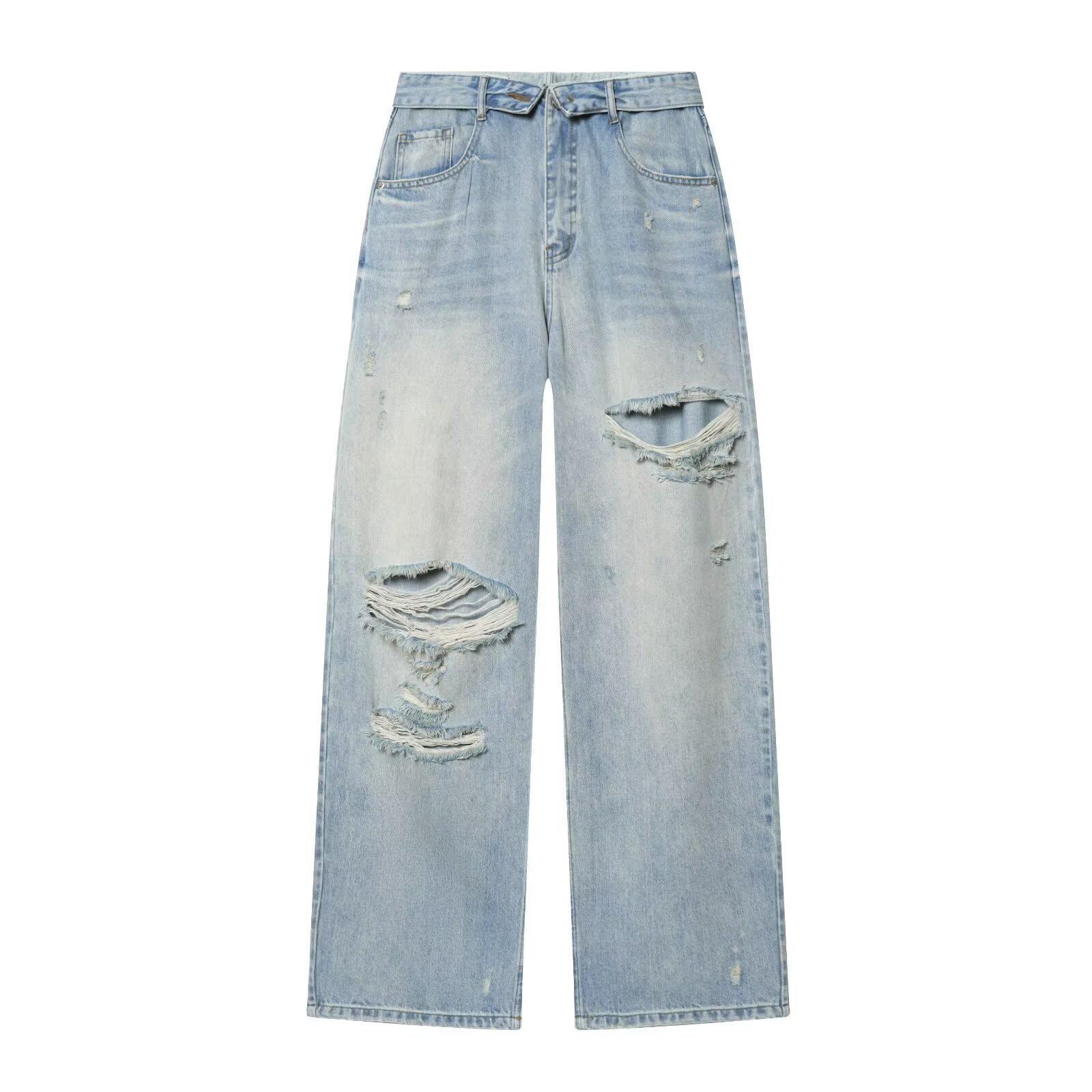 Jeans - Богемные джинсы с широкими штанинами из