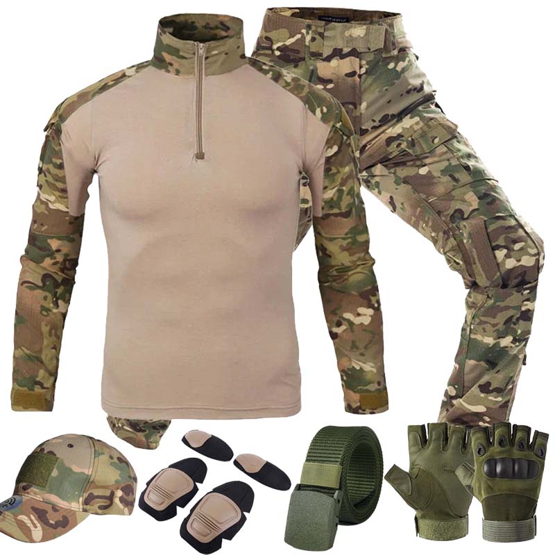 MC уличные тактические костюмы – обзор и цена Tactical Military Shirt Cargo