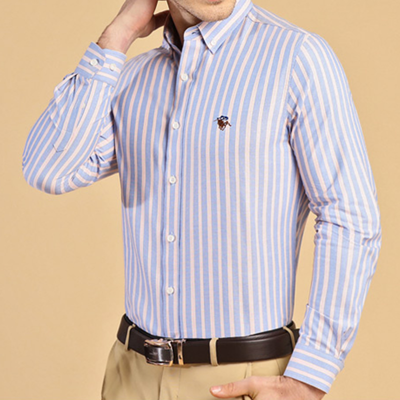 Новые мужские рубашки из 100%  – обзор и цена Oxford Cotton Casual Shirt Business