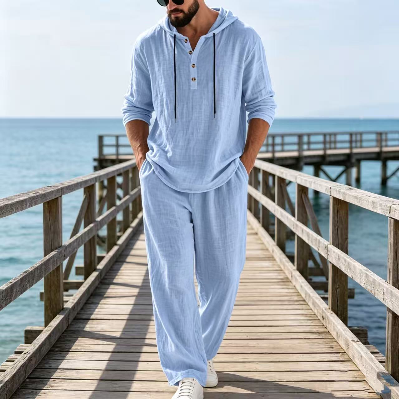 Мужской повседневный костюм из – обзор и цена Mens Linen Shirt Long Sleeve
