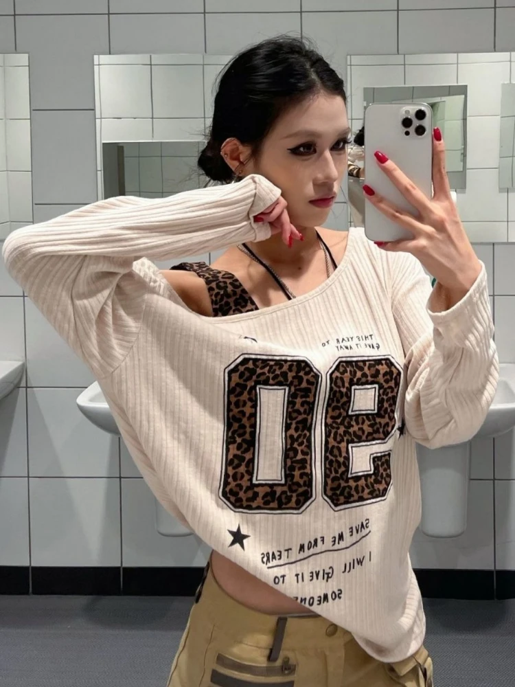 Женская футболка Y2K с леопард – обзор и цена Shirts