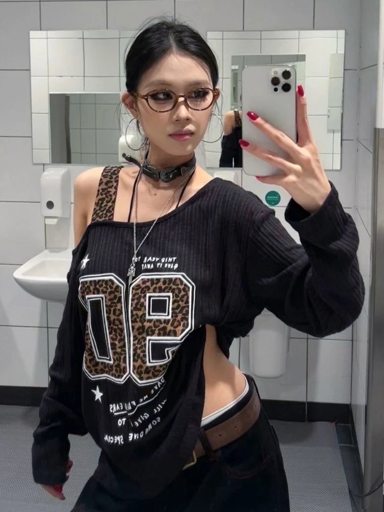 Женская футболка Y2K с леопард – обзор и цена Shirts