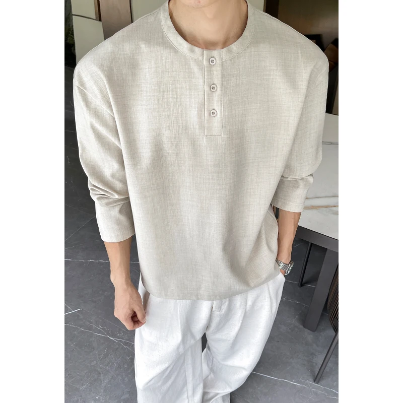 Мужская повседневная рубашка-х – обзор и цена Mens Linen Shirt Long Sleeve