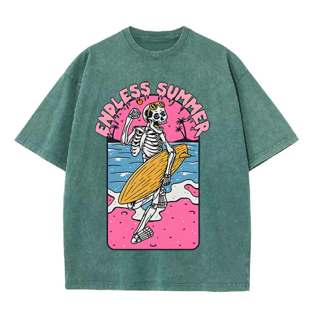 Футболка оверсайз унисекс 2026 – обзор и цена Acid Wash Vintage Graphic T Shirt
