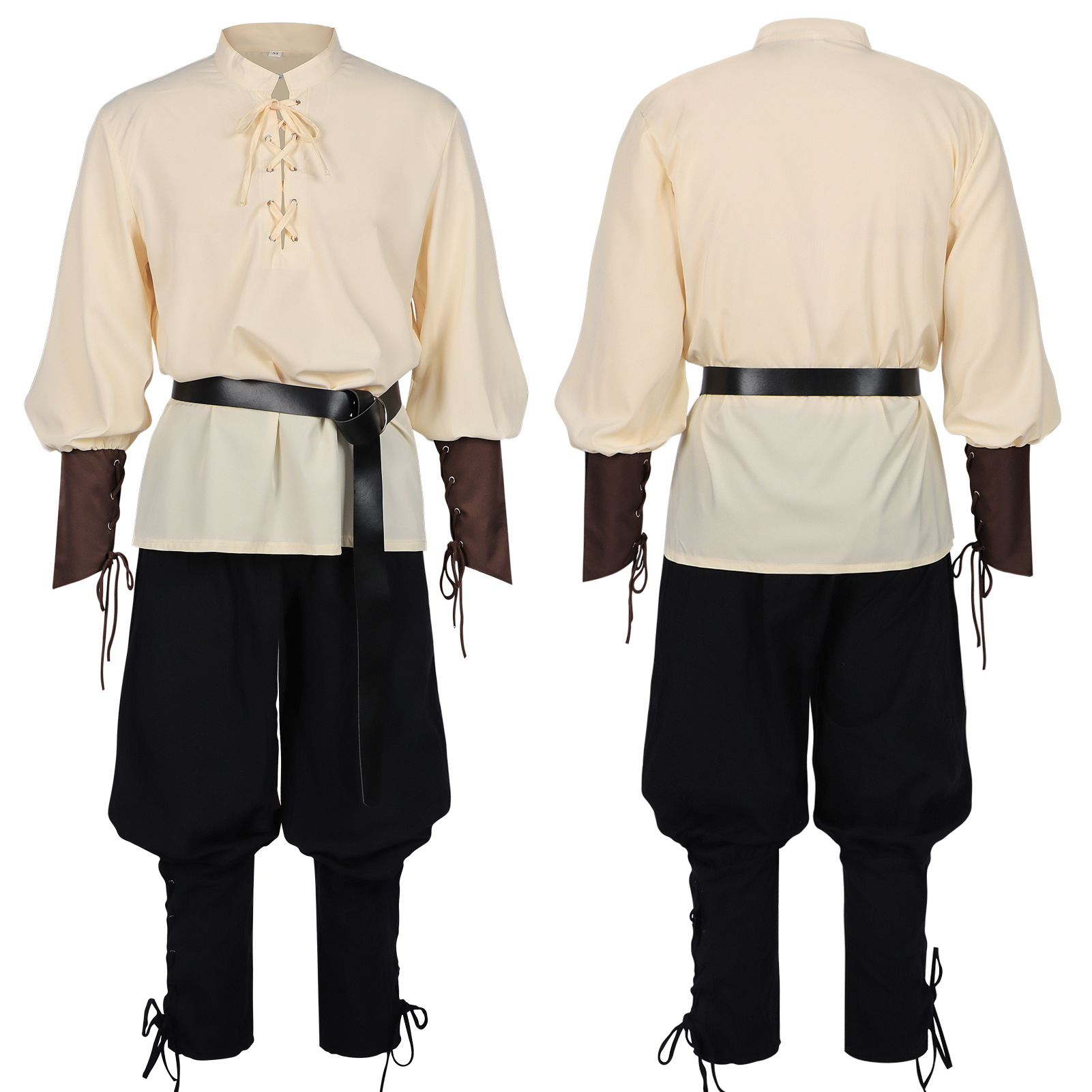 Мужская рубашка в средневеково – обзор и цена Medieval Gothic Lace Up Pirate Shirt